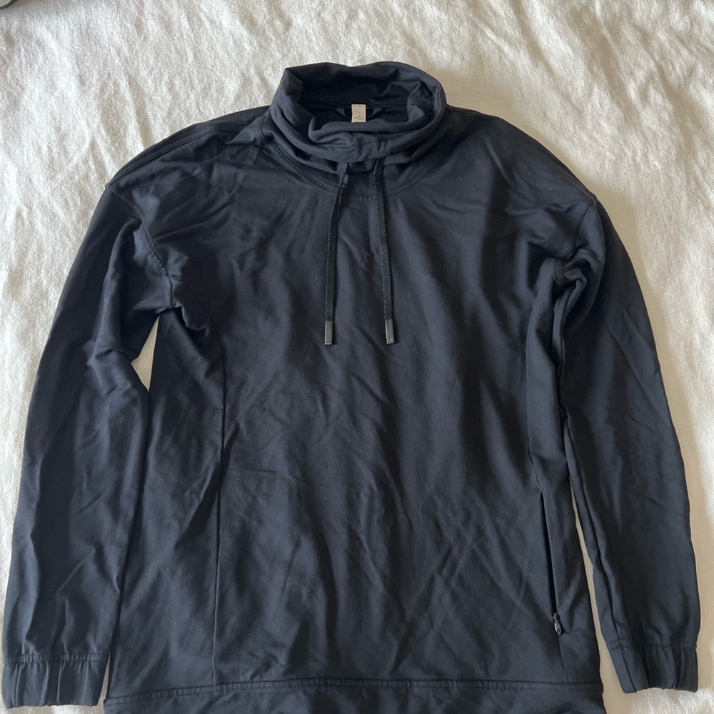 Lululemon Black Funnel Neck Sweatshirt